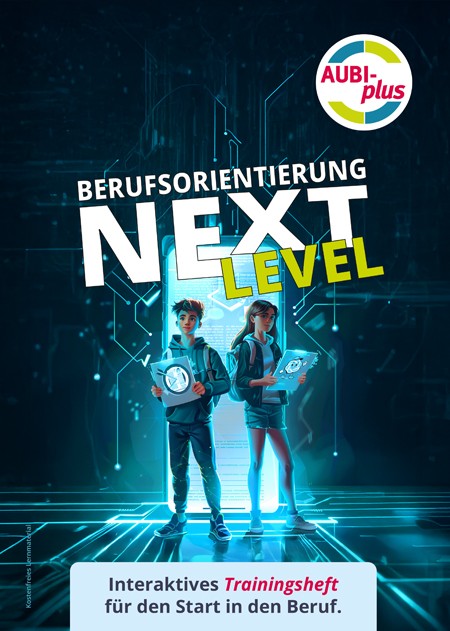 Cover des interaktiven Trainingshefts von AUBI-plus